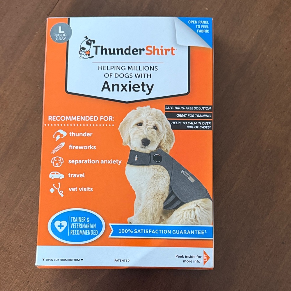 Thundershirt Gray Dog Anxiety Vest